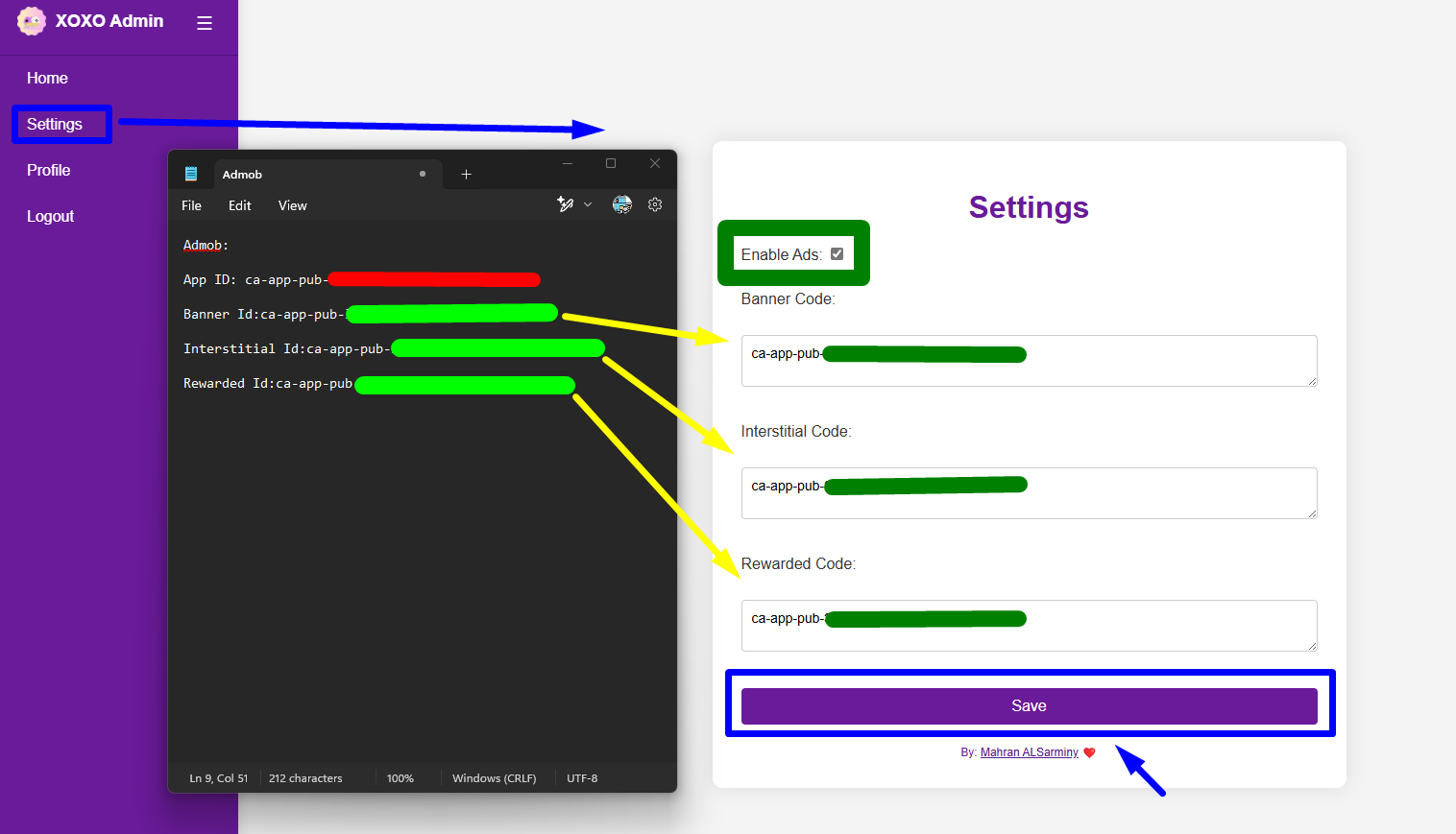 Admin Panel Mahran ALSarminy